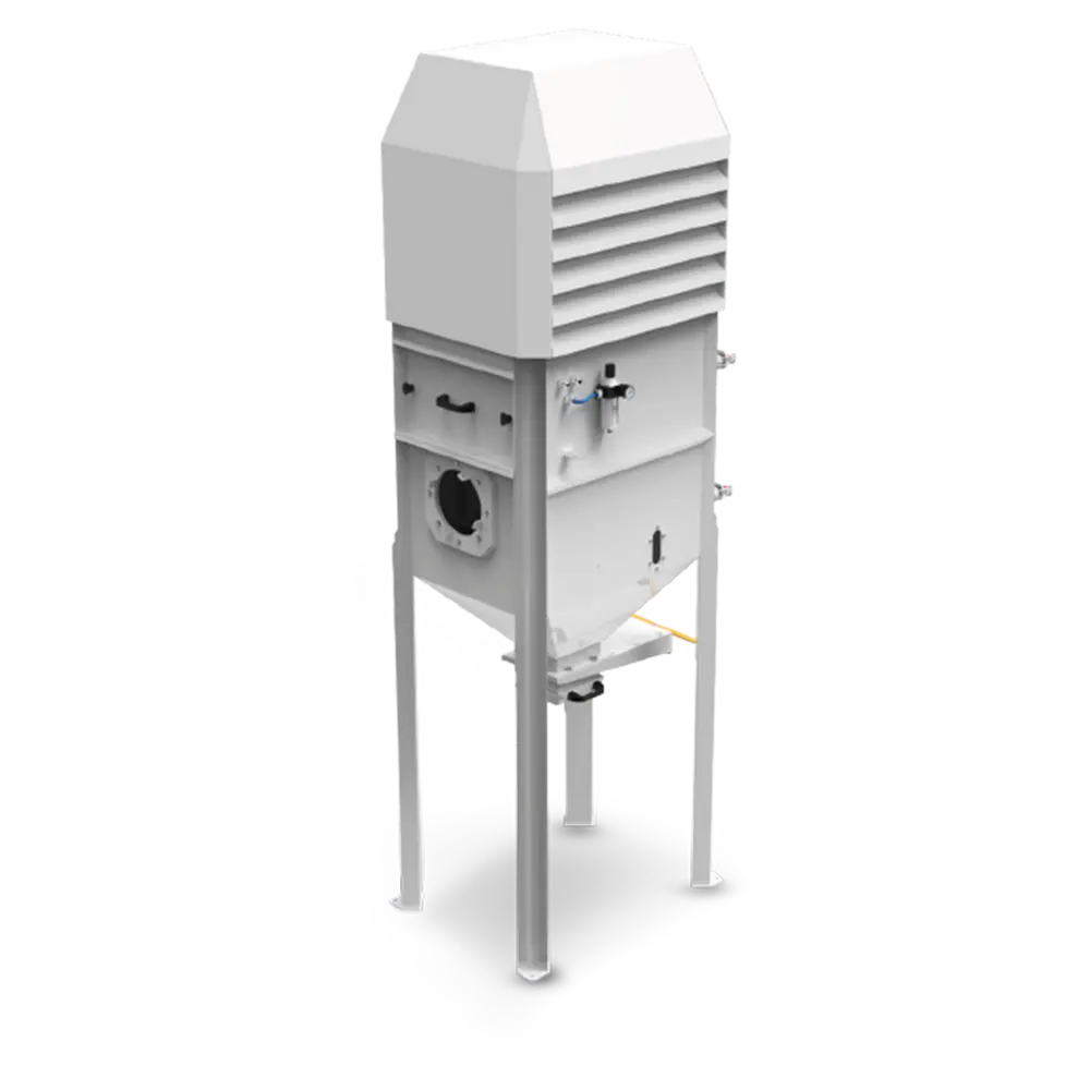 Filtro de cartucho industrial com capacidade de 26 m³.