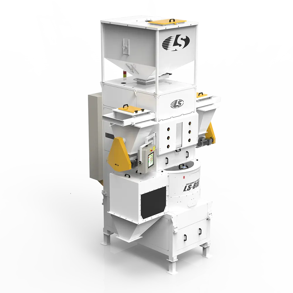LS B150 — máquina intermediária para tratamento de sementes.