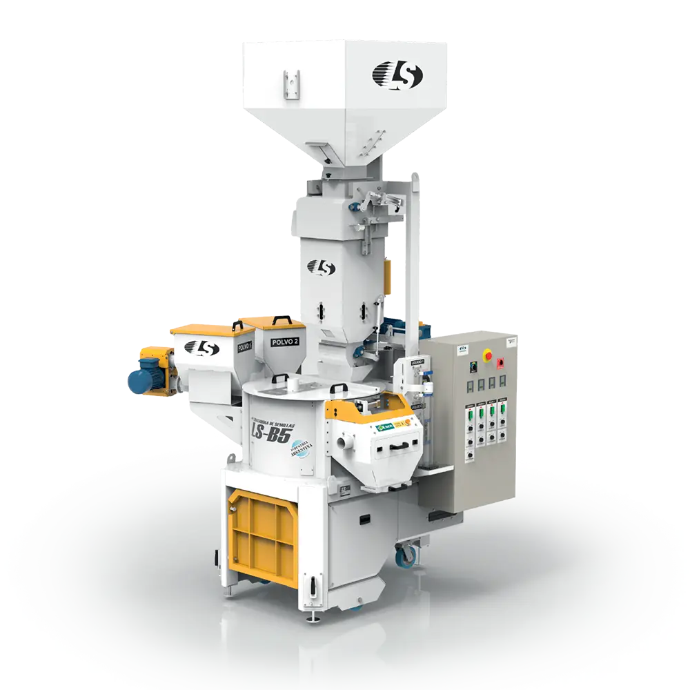 Equipamento LS B40 fixo com estrutura técnica.