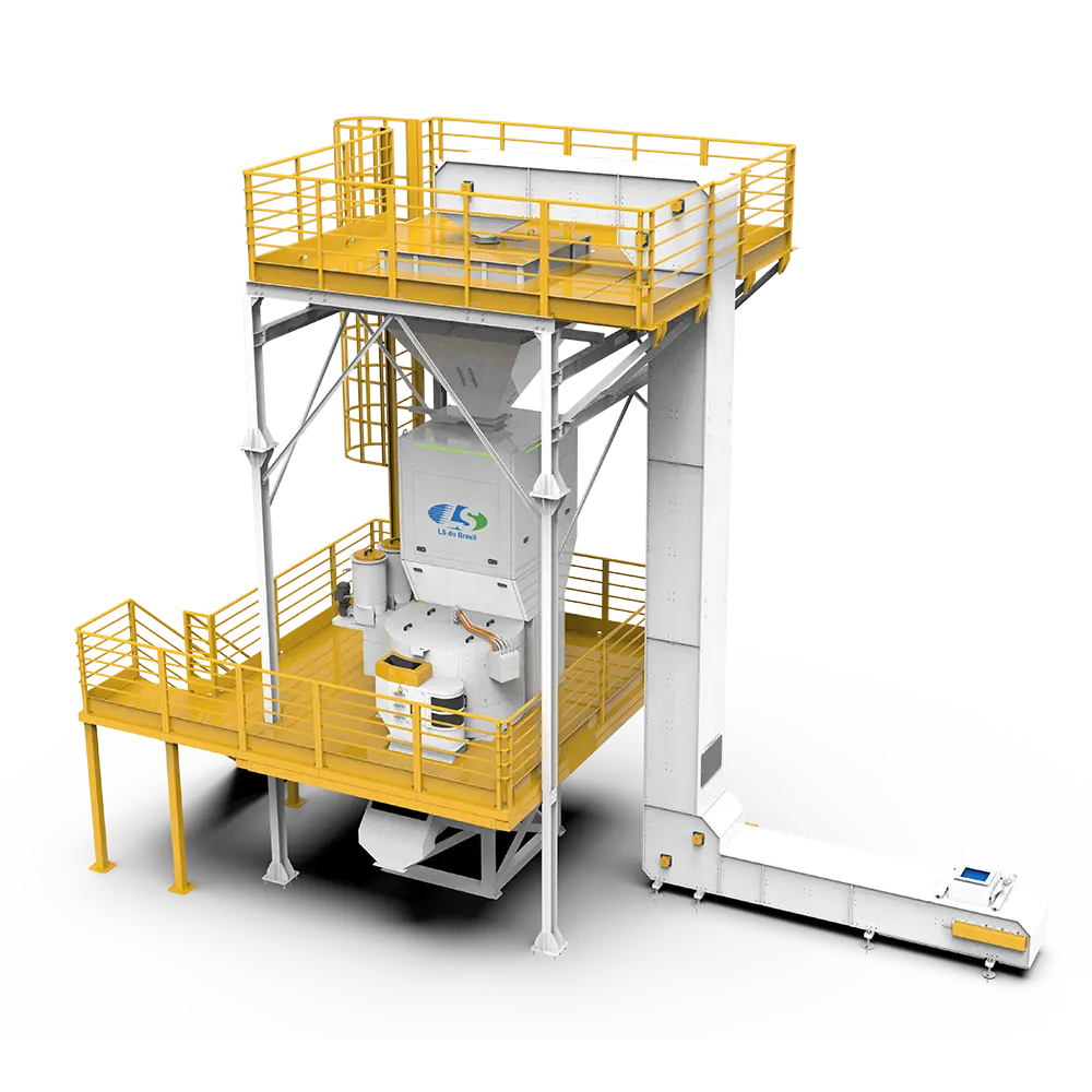 Mezanino com caixa pulmão de 1.8 toneladas da LS do Brasil.